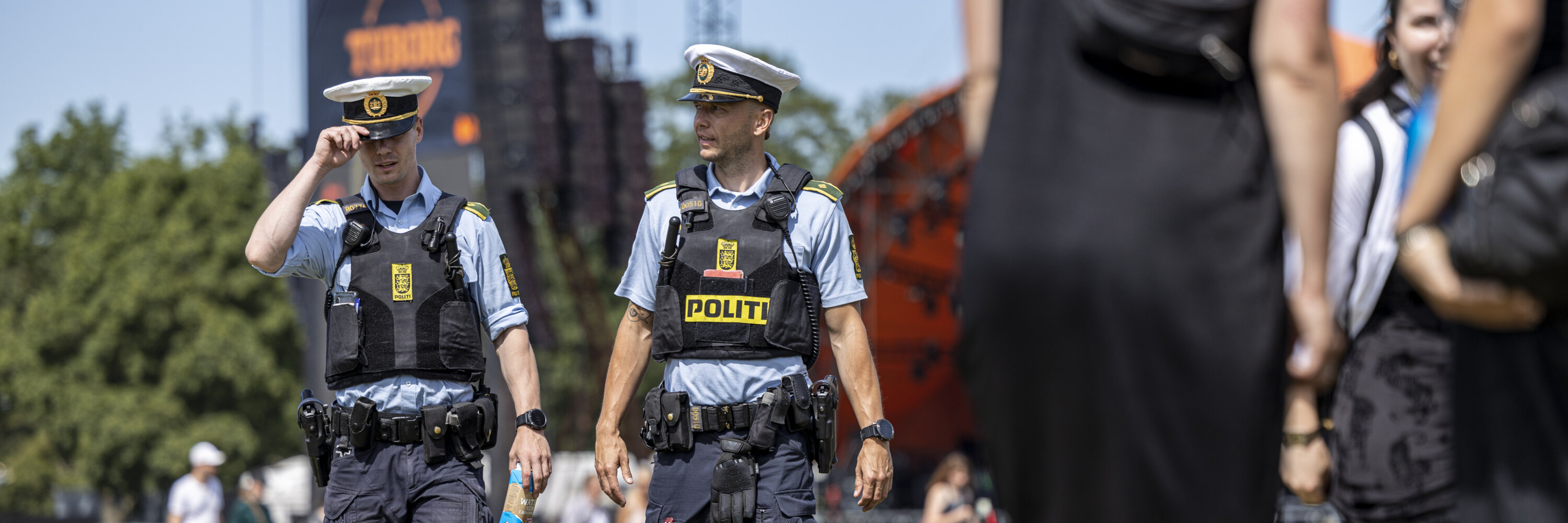 Politibetjente på Roskilde Festival